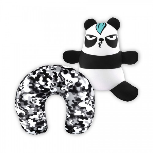 梳打熊貓可變頸枕